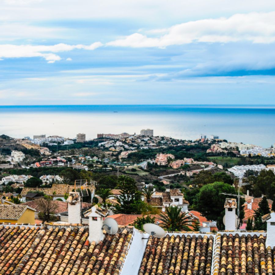 benalmadena spain el fike sea ocean view small house